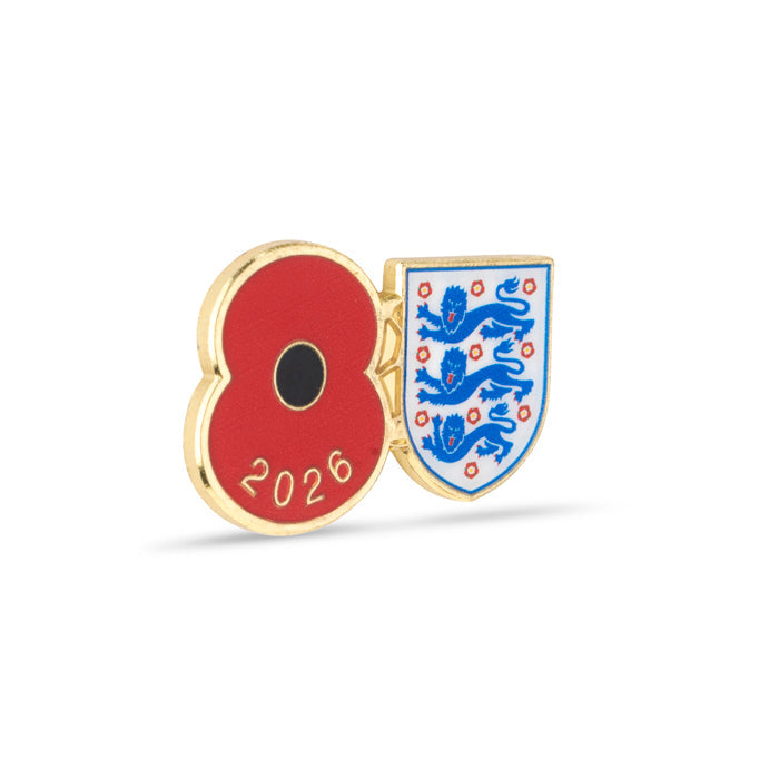 England Poppy Football Pin 2026