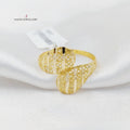 Engraved Light Ring  Made Of 18K Yellow Gold by Saeed Jewelry-30212
