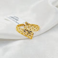 Engraved Ring  Made of 21K Yellow Gold by Saeed Jewelry-30982