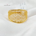 Engraved Ring Made Of 21K Yellow Gold by Saeed Jewelry-27728