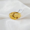 Engraved Ring Made Of 21K Yellow Gold by Saeed Jewelry-27593