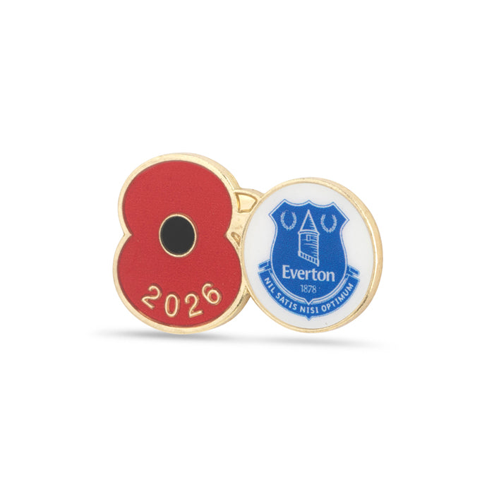 Everton Poppy Football Pin 2026