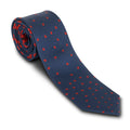 Falling Poppies Silk Tie
