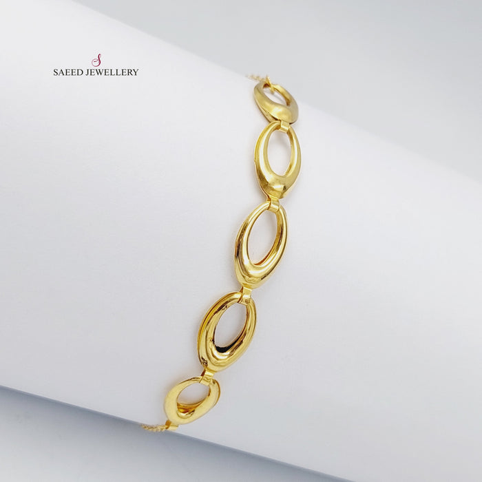 18K Fancy Bracelet Made of 18K Yellow Gold by Saeed Jewelry-25756