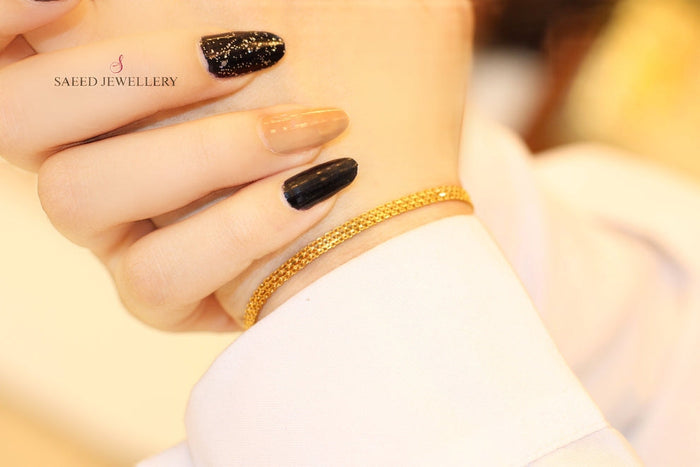 21K Fancy Bracelet Made of 21K Yellow Gold by Saeed Jewelry-25264