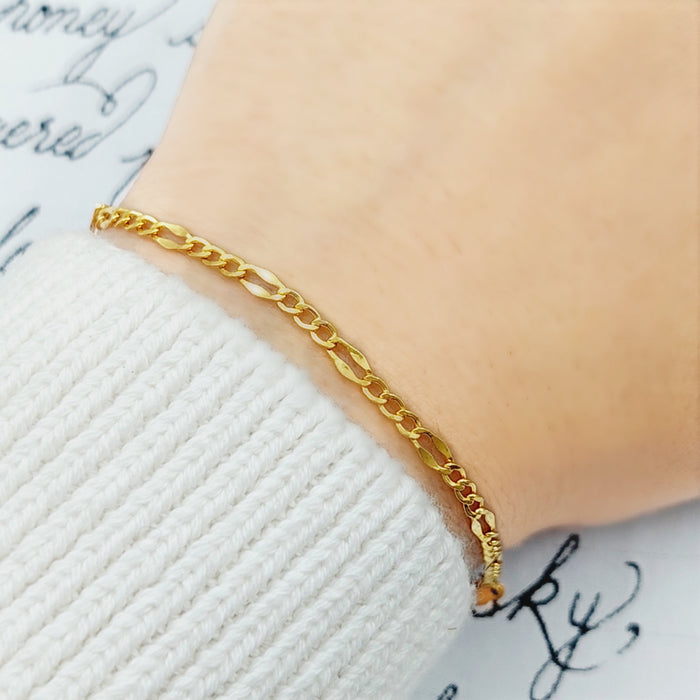 21K Fancy Bracelet Made of 21K Yellow Gold by Saeed Jewelry-25271