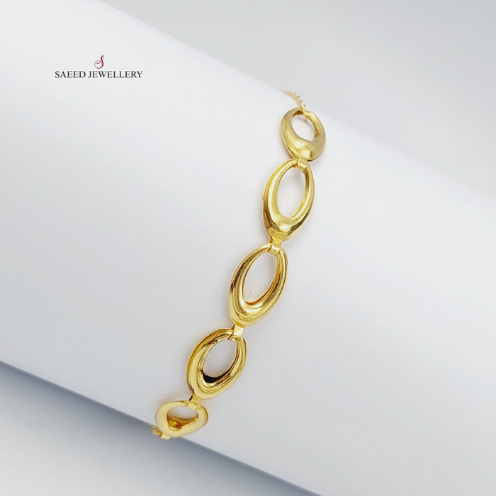 18K Fancy Bracelet Made of 18K Yellow Gold by Saeed Jewelry-25756