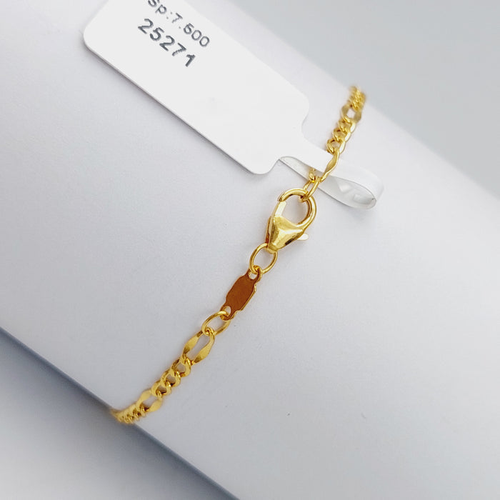 21K Fancy Bracelet Made of 21K Yellow Gold by Saeed Jewelry-25271