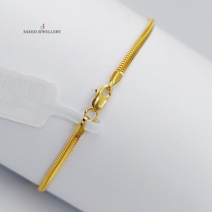 Fancy Bracelet Made Of  21K Yellow Gold by Saeed Jewelry-27379