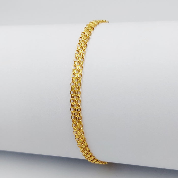 Fancy Bracelet Made Of 21K Yellow Gold by Saeed Jewelry-28456