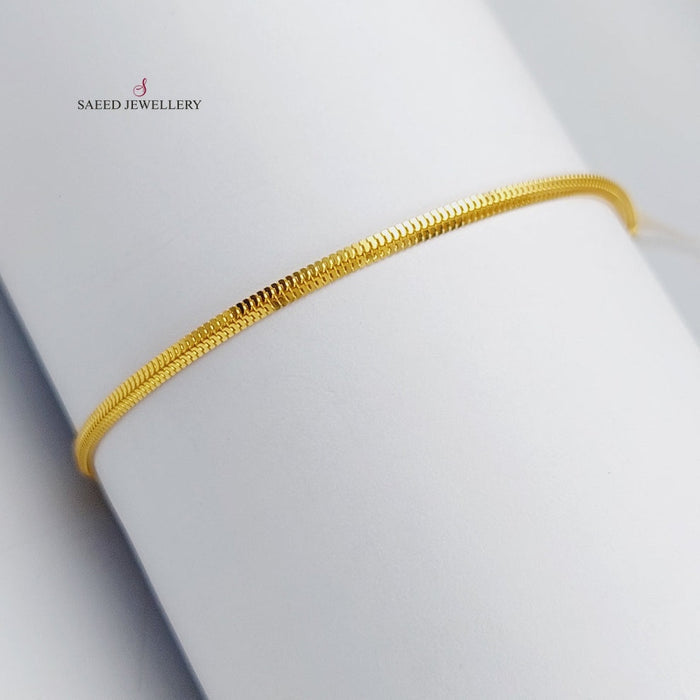 Fancy Bracelet Made Of  21K Yellow Gold by Saeed Jewelry-27379
