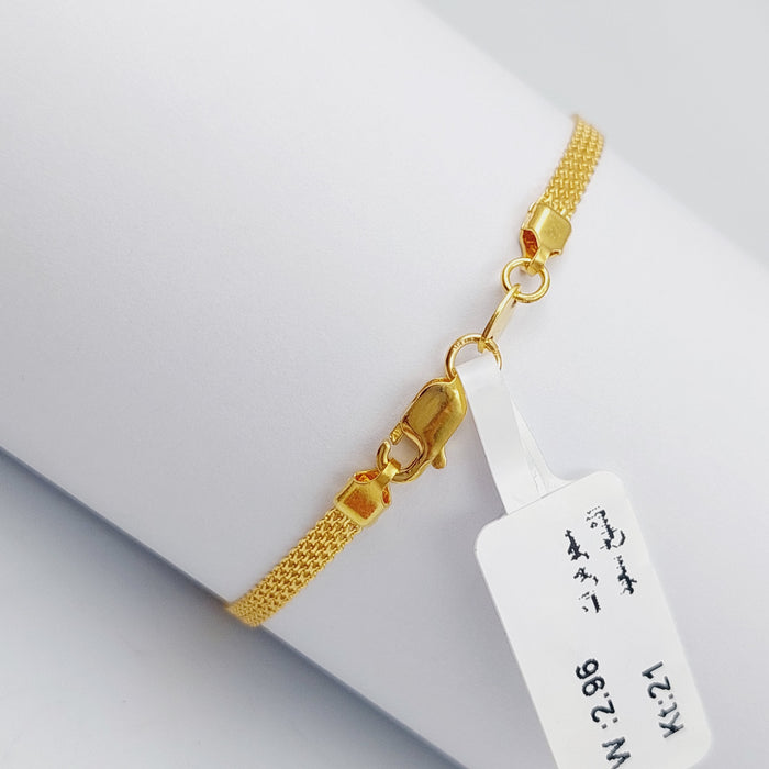21K Fancy Bracelet Made of 21K Yellow Gold by Saeed Jewelry-25267