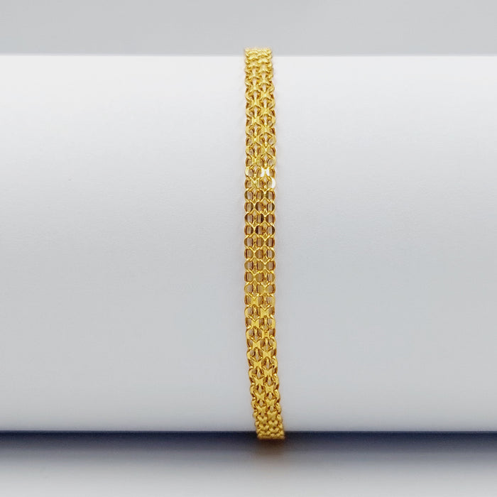 Fancy Bracelet Made Of 21K Yellow Gold by Saeed Jewelry-28456