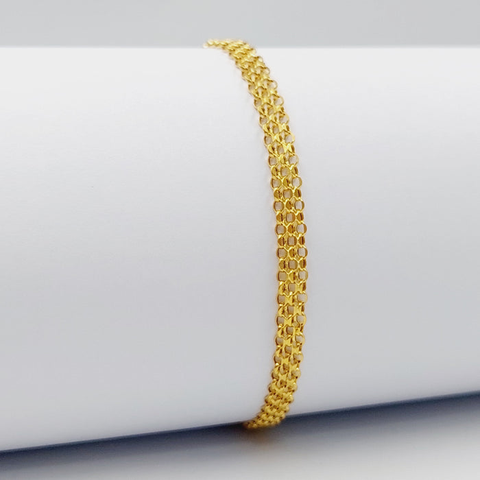 Fancy Bracelet Made Of 21K Yellow Gold by Saeed Jewelry-28456