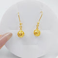 21K Fancy Earrings Made of 21K Yellow Gold by Saeed Jewelry-25275