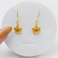 21K Fancy Earrings Made of 21K Yellow Gold by Saeed Jewelry-25592