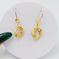 21K Fancy Earrings Made of 21K Yellow Gold by Saeed Jewelry-26423