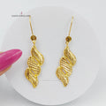 21K Fancy Earrings Made of 21K Yellow Gold by Saeed Jewelry-26309