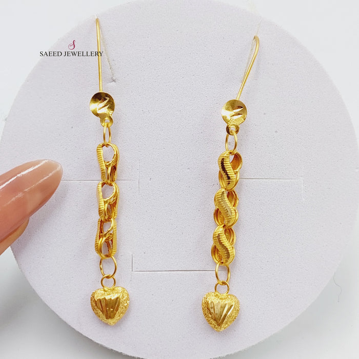 21K Fancy Heart Made of 21K Yellow Gold by Saeed Jewelry-27025