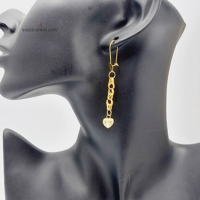 21K Fancy Heart Made of 21K Yellow Gold by Saeed Jewelry-27025