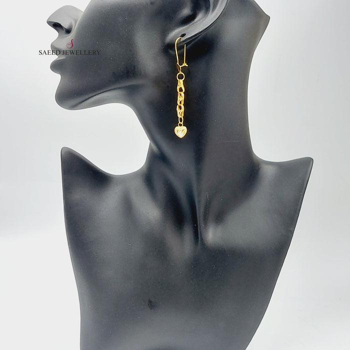 21K Fancy Heart Made of 21K Yellow Gold by Saeed Jewelry-27025