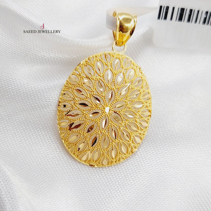 21K Fancy Pendant Made of 21K Yellow Gold by Saeed Jewelry-21753