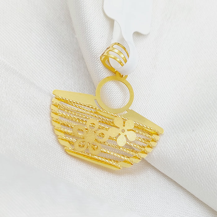 21K Fancy Pendant Made of 21K Yellow Gold by Saeed Jewelry-25461