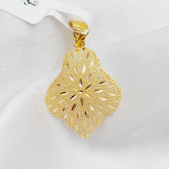 21K Fancy Pendant Made of 21K Yellow Gold by Saeed Jewelry-26911