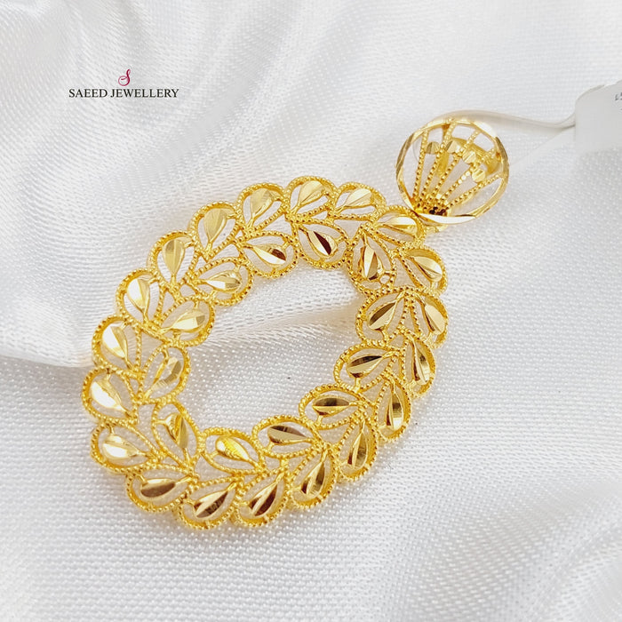 21K Fancy Pendant Made of 21K Yellow Gold by Saeed Jewelry-21751
