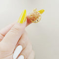 21K Gold Fancy Pendant by Saeed Jewelry - Image 1