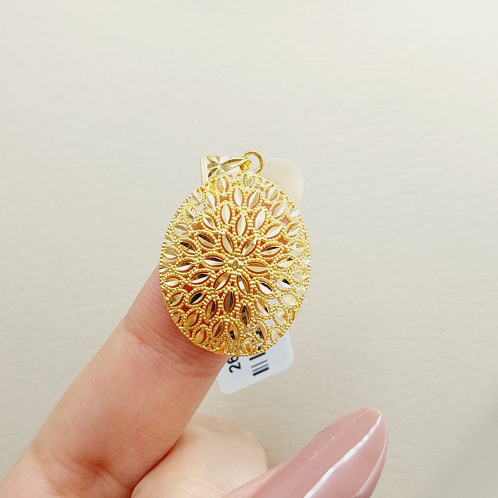 21K Fancy Pendant Made of 21K Yellow Gold by Saeed Jewelry-26910