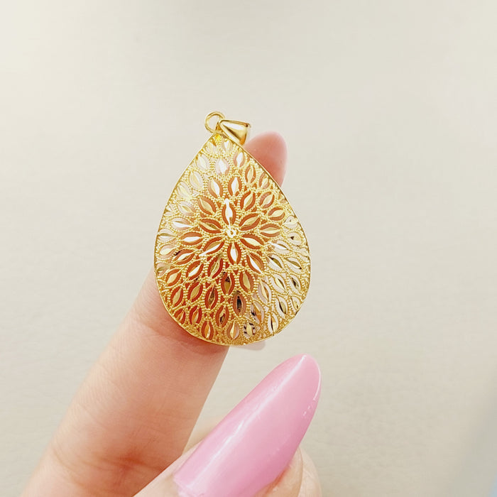 21K Fancy Pendant Made of 21K Yellow Gold by Saeed Jewelry-25684