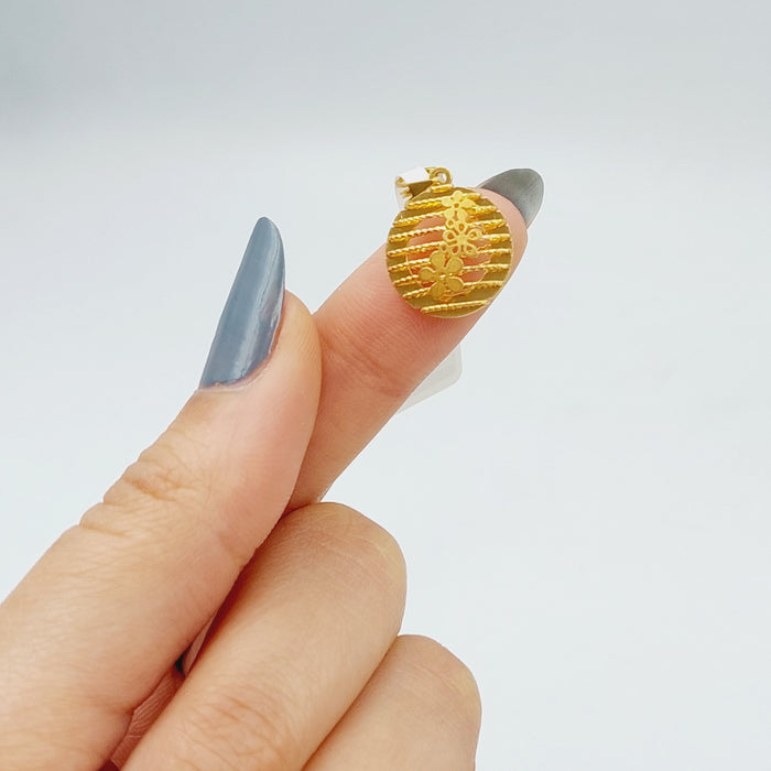 21K Fancy Pendant Made of 21K Yellow Gold by Saeed Jewelry-25462