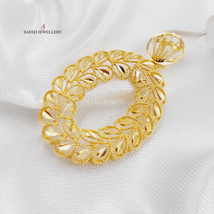 21K Fancy Pendant Made of 21K Yellow Gold by Saeed Jewelry-21751