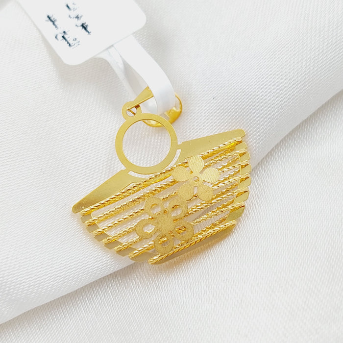 21K Fancy Pendant Made of 21K Yellow Gold by Saeed Jewelry-25461