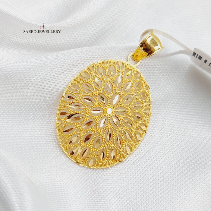 21K Fancy Pendant Made of 21K Yellow Gold by Saeed Jewelry-21753
