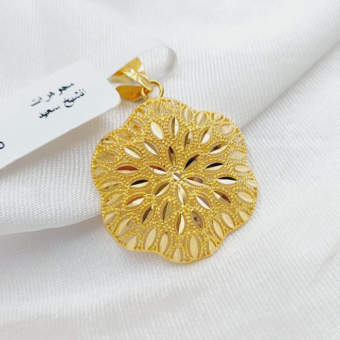 21K Fancy Pendant Made of 21K Yellow Gold by Saeed Jewelry-26912