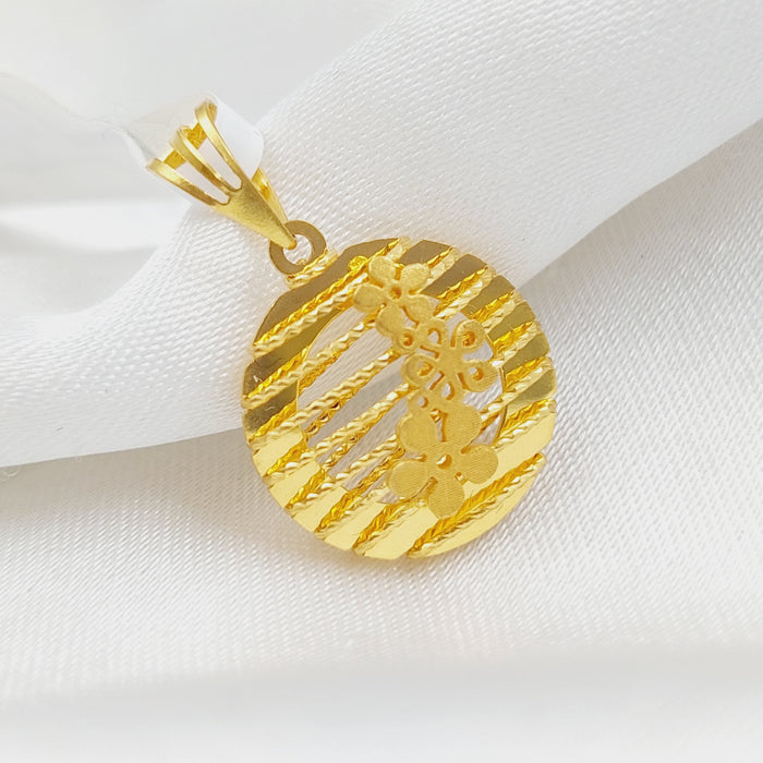 21K Fancy Pendant Made of 21K Yellow Gold by Saeed Jewelry-25462