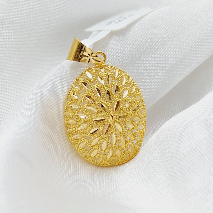 21K Fancy Pendant Made of 21K Yellow Gold by Saeed Jewelry-26910