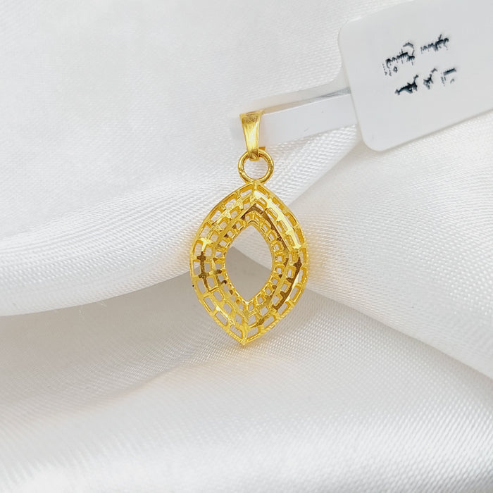 21K Fancy Pendant Made of 21K Yellow Gold by Saeed Jewelry-26887