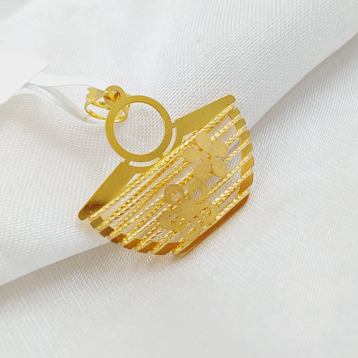 21K Fancy Pendant Made of 21K Yellow Gold by Saeed Jewelry-25461