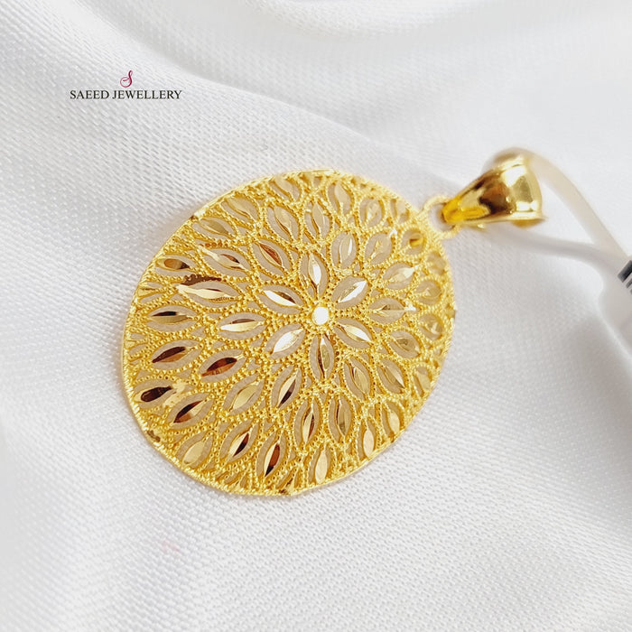 21K Fancy Pendant Made of 21K Yellow Gold by Saeed Jewelry-21753