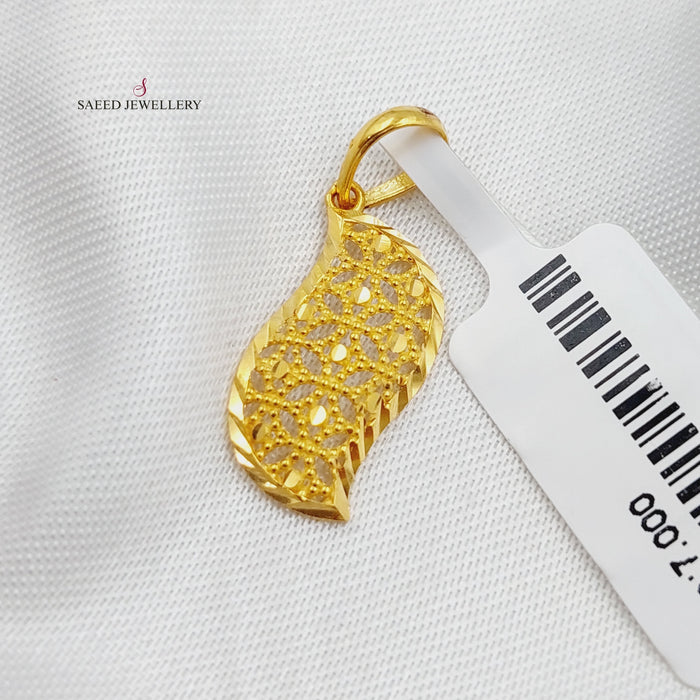 21K Gold Fancy Pendant by Saeed Jewelry - Image 4