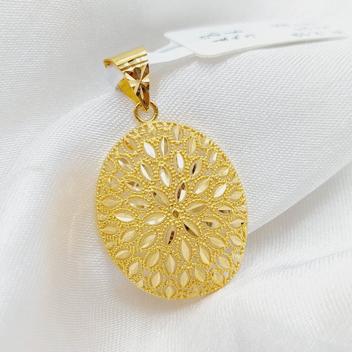 21K Fancy Pendant Made of 21K Yellow Gold by Saeed Jewelry-26910