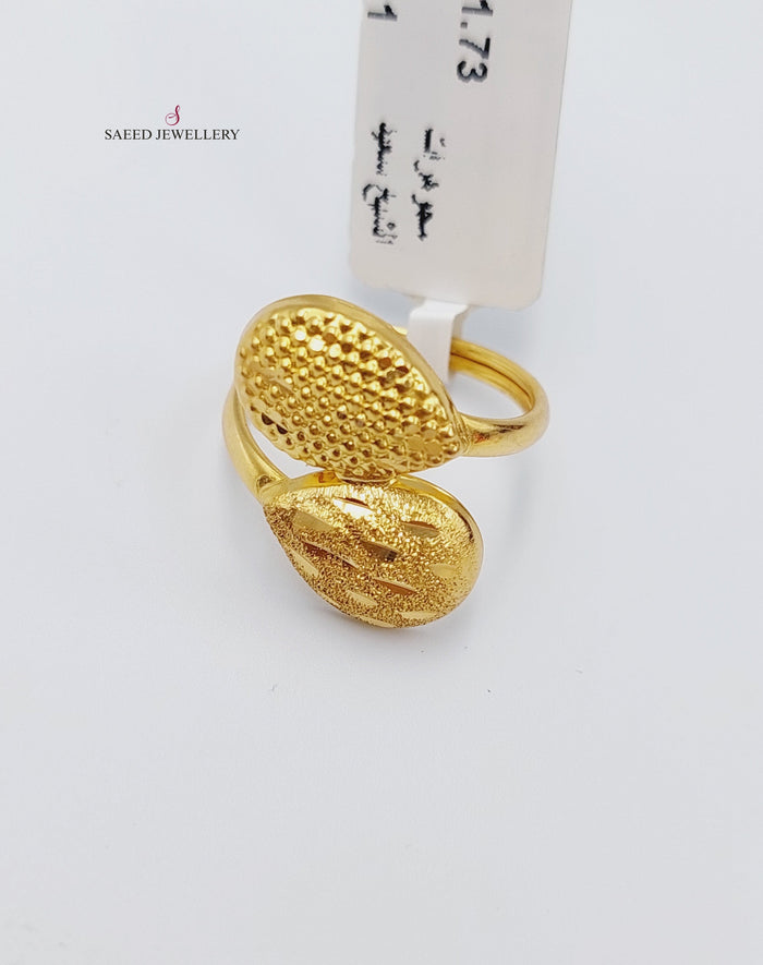 21K Gold Fancy Ring by Saeed Jewelry - Image 1