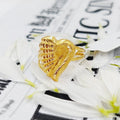 21K Fancy Ring Made of 21K Yellow Gold by Saeed Jewelry-26265