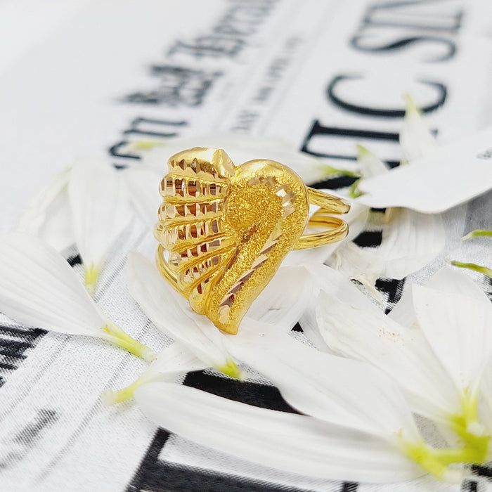 21K Fancy Ring Made of 21K Yellow Gold by Saeed Jewelry-26265