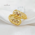 21K Fancy Ring Made of 21K Yellow Gold by Saeed Jewelry-27030