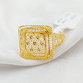 21K Fancy Ring Made of 21K Yellow Gold by Saeed Jewelry-25413