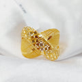 21K Fancy Ring Made of 21K Yellow Gold by Saeed Jewelry-26427